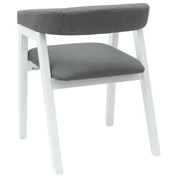 Grote foto vidaxl eettafelstoelen 2 pcs wit 54 x 57 x 73 cm massief rubberhout huis en inrichting stoelen