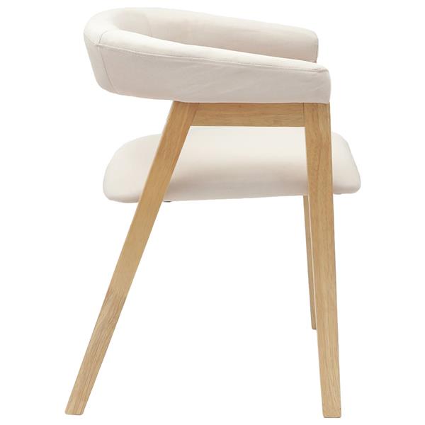 Grote foto vidaxl eettafelstoelen 2 pcs naturel 54 x 57 x 73 cm huis en inrichting stoelen