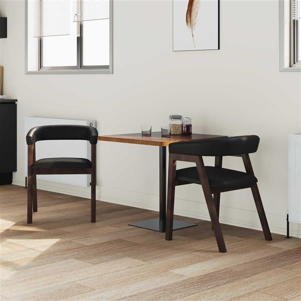 Grote foto vidaxl eettafelstoelen 2 pcs licht bruin 54 x 57 x 73 cm huis en inrichting stoelen