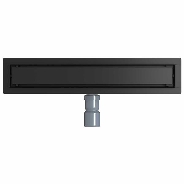 Grote foto vidaxl doucheafvoer 2 in 1 met 360 sifon zwart 50 cm doe het zelf en verbouw sanitair