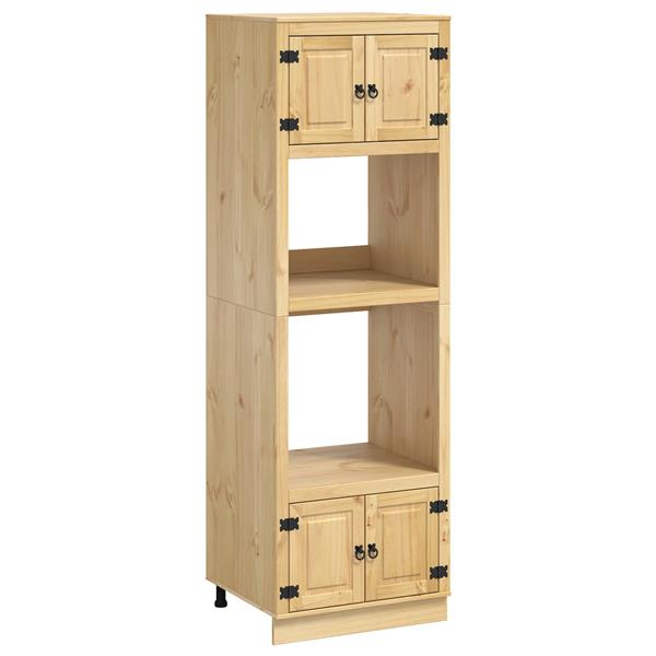 Grote foto vidaxl kast met plank honing 60 x 32 x 40 cm massief grenenhout huis en inrichting keukens