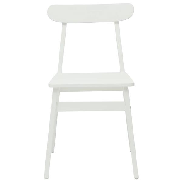 Grote foto vidaxl eetkamerstoel 2 pcs wit massief rubberhout huis en inrichting stoelen