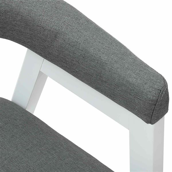 Grote foto vidaxl eettafelstoelen 2 pcs wit 54 x 57 x 73 cm massief rubberhout huis en inrichting stoelen