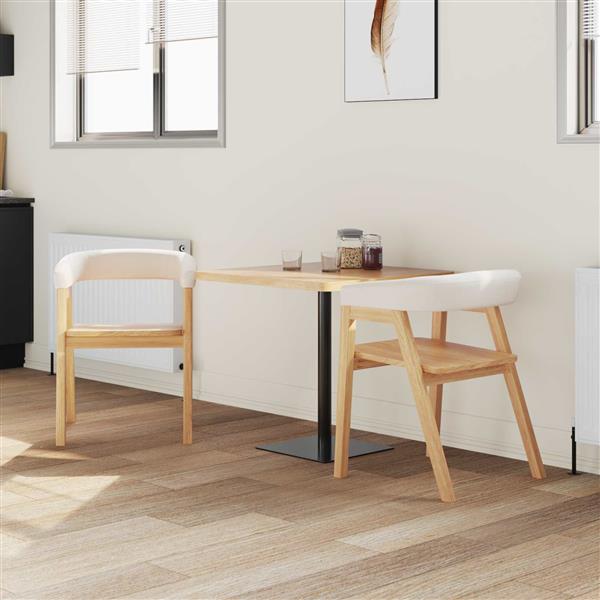 Grote foto vidaxl eettafelstoelen 2 pcs naturel 54 x 57 x 73 cm huis en inrichting stoelen
