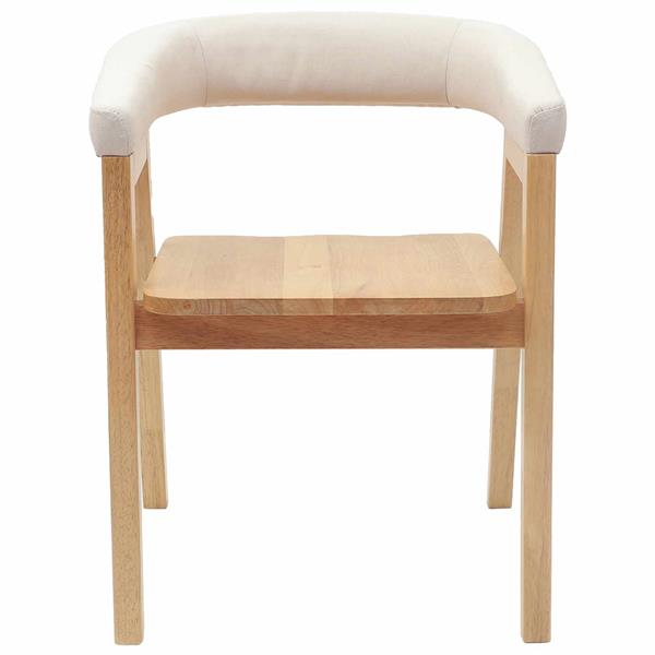 Grote foto vidaxl eettafelstoelen 2 pcs naturel 54 x 57 x 73 cm huis en inrichting stoelen