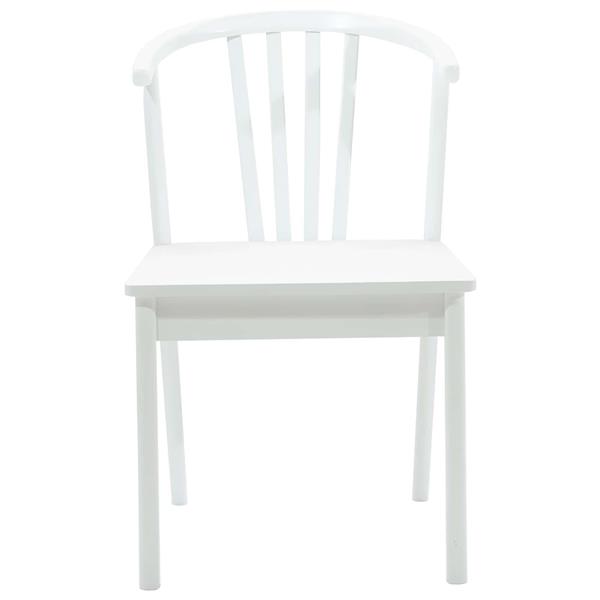 Grote foto vidaxl eetkamerstoel 2 pcs wit massief rubberhout huis en inrichting stoelen