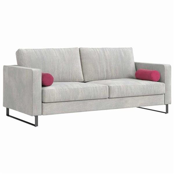 Grote foto vidaxl bolster kussens 2 stuks wijnrood 15 x 40 cm cordstof huis en inrichting woningdecoratie