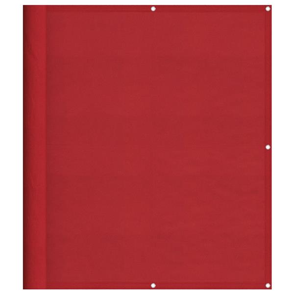 Grote foto vidaxl balkonscherm rood 120x800 cm 100 polyester oxford tuin en terras overige tuin en terras