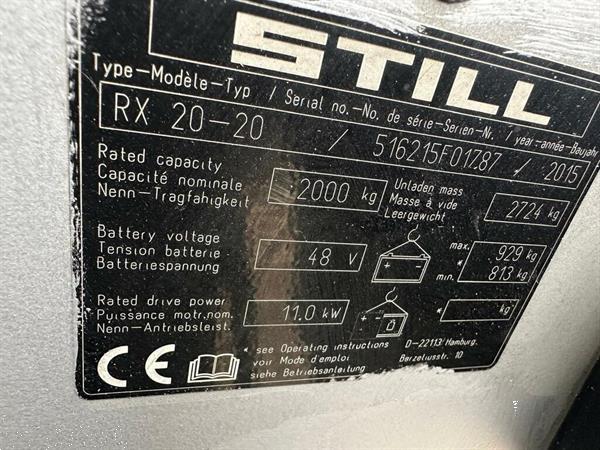 Grote foto vs 22544 elektrische triplex heftruck still rx20 20 sideshift agrarisch heftrucks