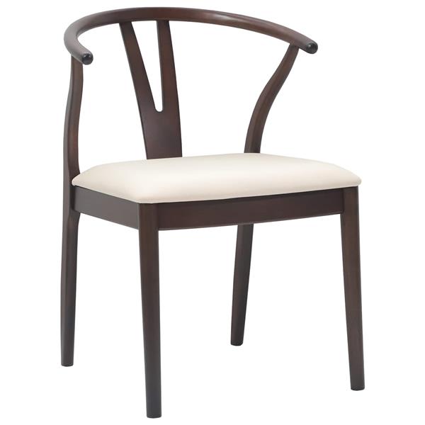 Grote foto vidaxl eetkamerstoel 2 pcs lichtbruin en licht massief rubberhout huis en inrichting stoelen