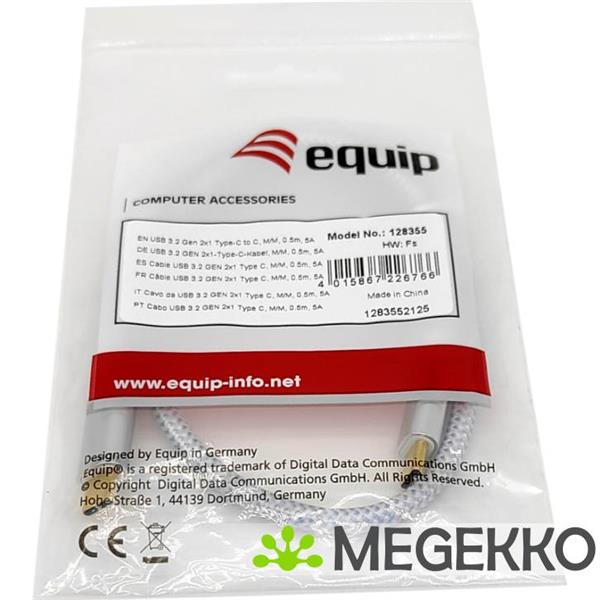 Grote foto equip 128358 usb 3.2 gen 2 10gbps 100w usb type c 2m wit computers en software overige computers en software