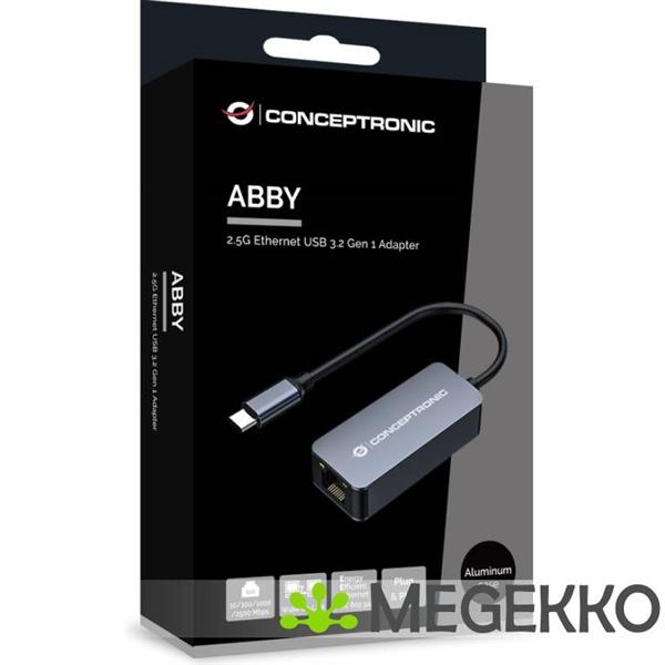 Grote foto conceptronic abby12gc netwerkkaart ethernet 2500 mbit s computers en software netwerkkaarten routers en switches
