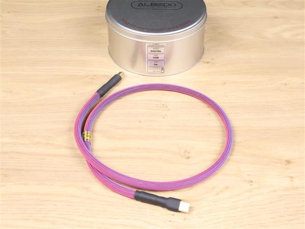 Grote foto albedo digital monocrystal silver audio usb cable 1 0 metre audio tv en foto onderdelen en accessoires