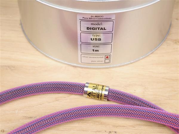 Grote foto albedo digital monocrystal silver audio usb cable 1 0 metre audio tv en foto onderdelen en accessoires