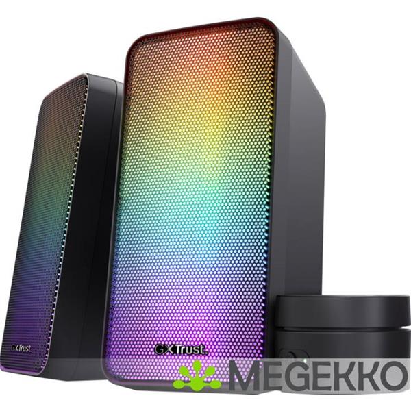 Grote foto trust gxt 611 wezz 2.0 pc speakerset rgb zwart computers en software overige computers en software