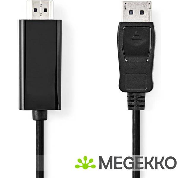 Grote foto nedis displayport kabel male hdmi connector 1080p 2 m computers en software overige computers en software