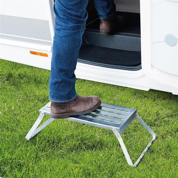 Grote foto proplus opstap metaal inklapbaar enkel caravans en kamperen caravan accessoires