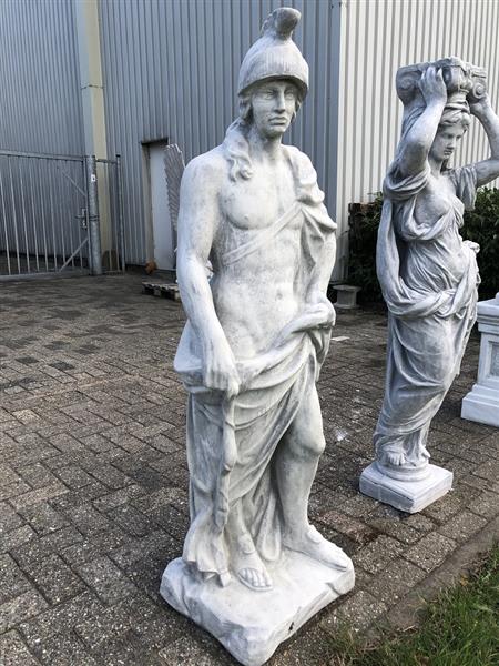 Grote foto beeld achilles 145 cm steen tuin en terras tuindecoratie