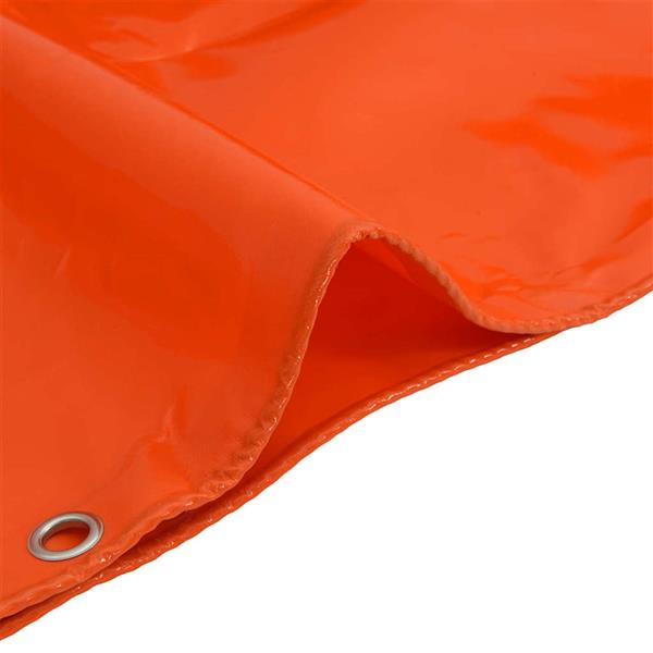 Grote foto vidaxl zeil 650g m oranje 2 5 x 4 5 m canvas met pvc coating doe het zelf en verbouw materialen en producten
