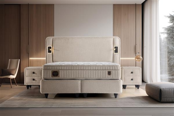 Grote foto opberg boxspring leonardo huis en inrichting bedden