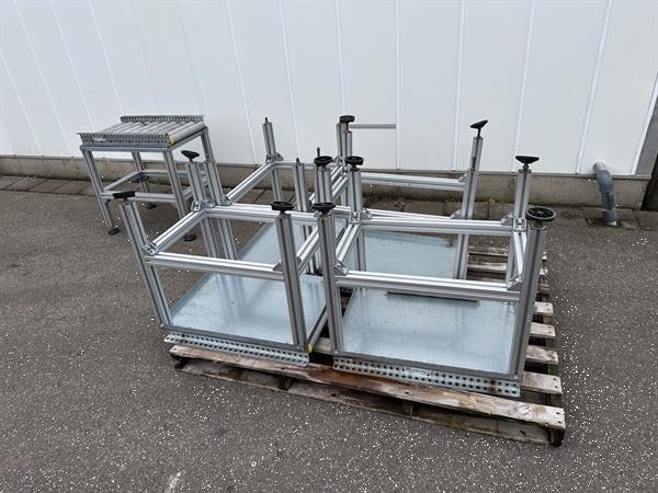 Grote foto tafel van 75 x 50 cm met frame agrarisch transportbanden