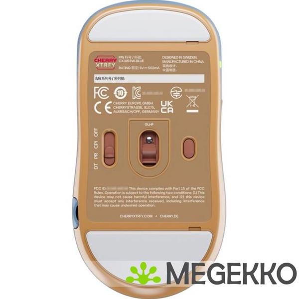 Grote foto cherry xtrfy m68 blauw draadloze gaming muis computers en software overige computers en software