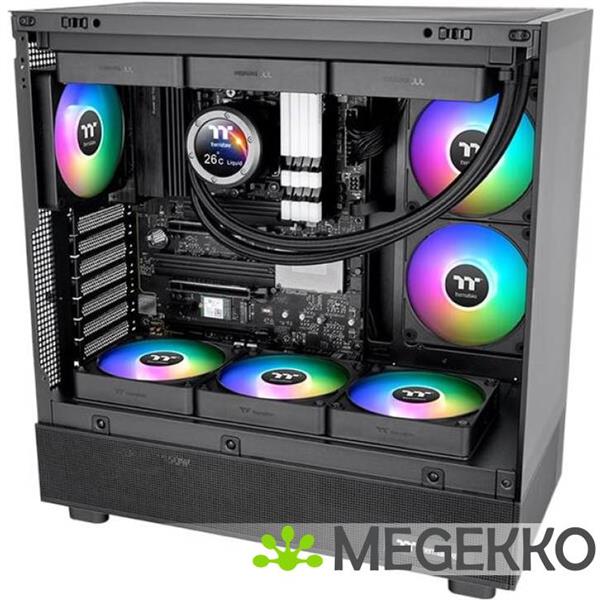 Grote foto thermaltake cl f192 pl12sw a koelsysteem voor computers computer behuizing ventilator 12 cm zwart 3 computers en software overige computers en software