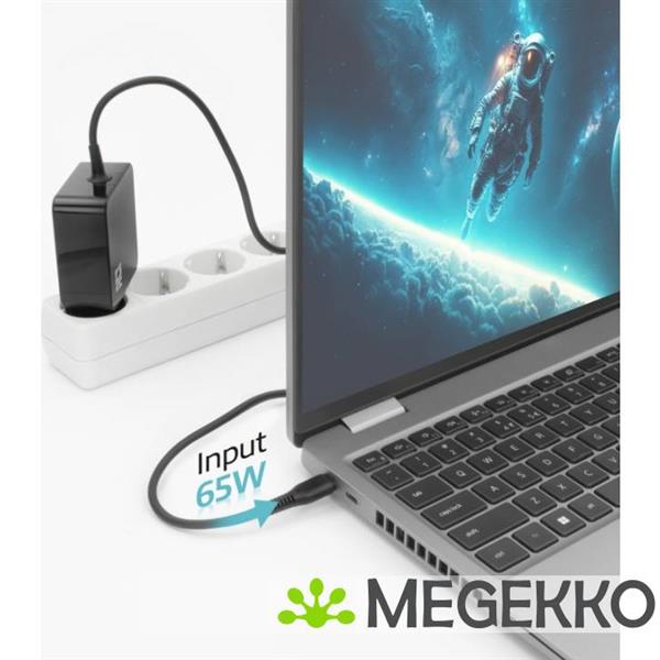 Grote foto act usb c laptoplader 65w met power delivery profielen. 2 meter computers en software overige
