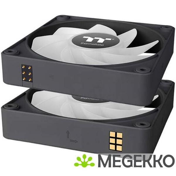 Grote foto thermaltake cl f192 pl12sw a koelsysteem voor computers computer behuizing ventilator 12 cm zwart 3 computers en software overige computers en software