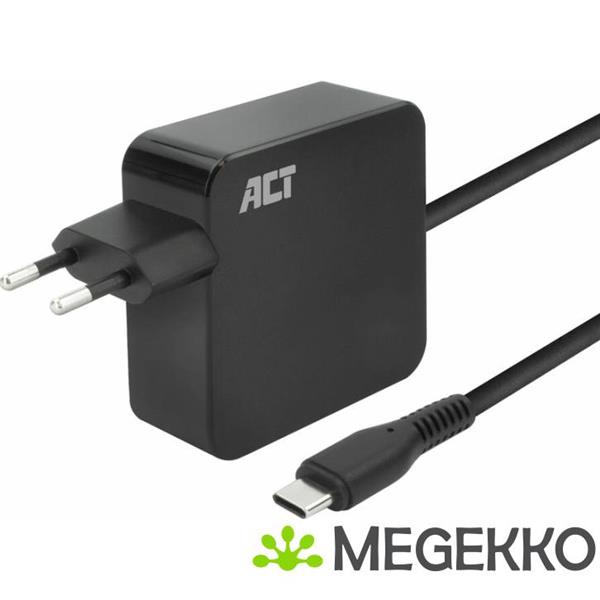 Grote foto act usb c laptoplader 65w met power delivery profielen. 2 meter computers en software overige