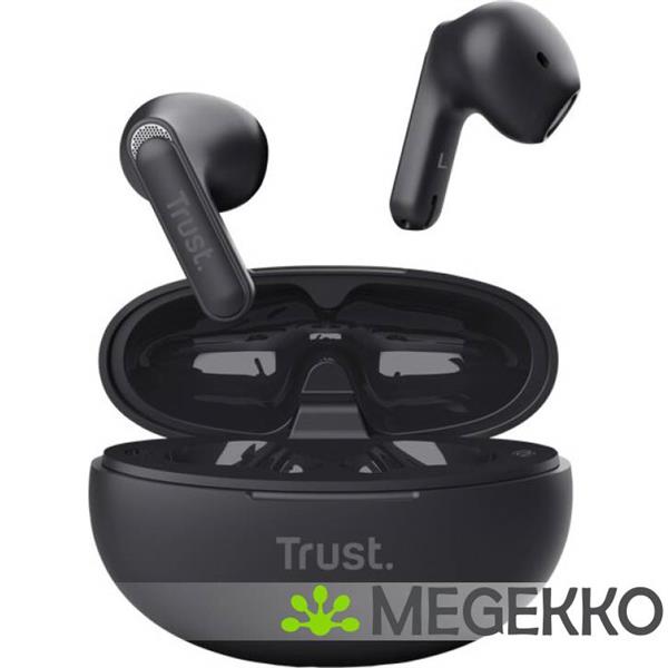 Grote foto trust yavi true wireless in ear draadloos zwart audio tv en foto koptelefoons
