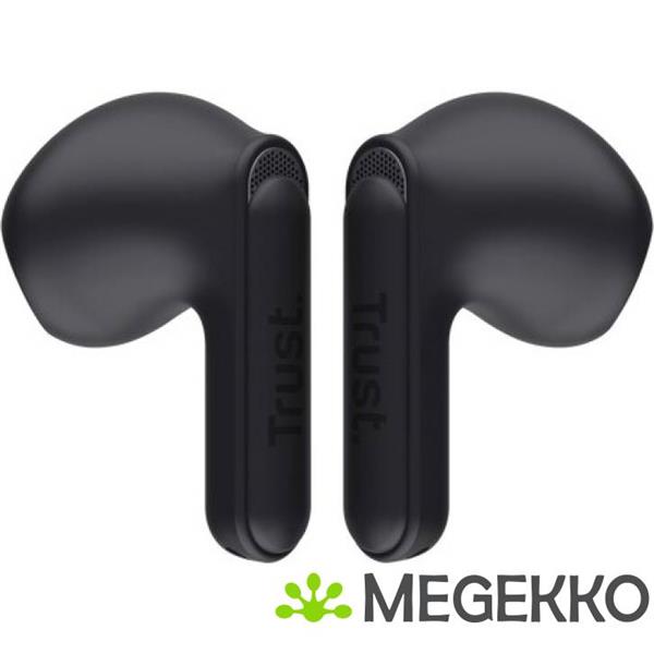 Grote foto trust yavi true wireless in ear draadloos zwart audio tv en foto koptelefoons