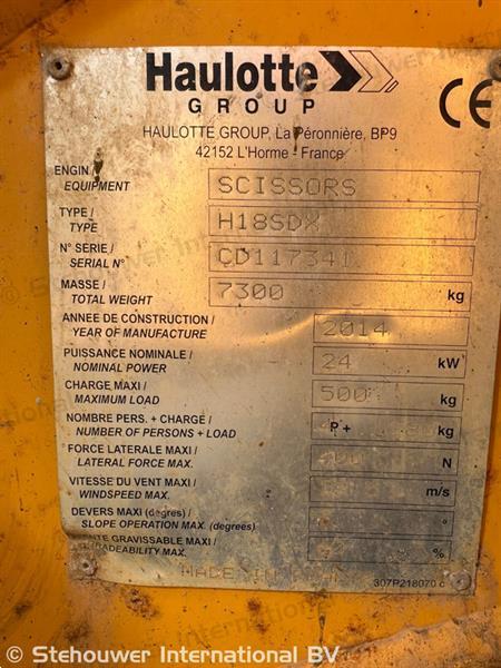 Grote foto haulotte h18sdx doe het zelf en verbouw hoogwerkers