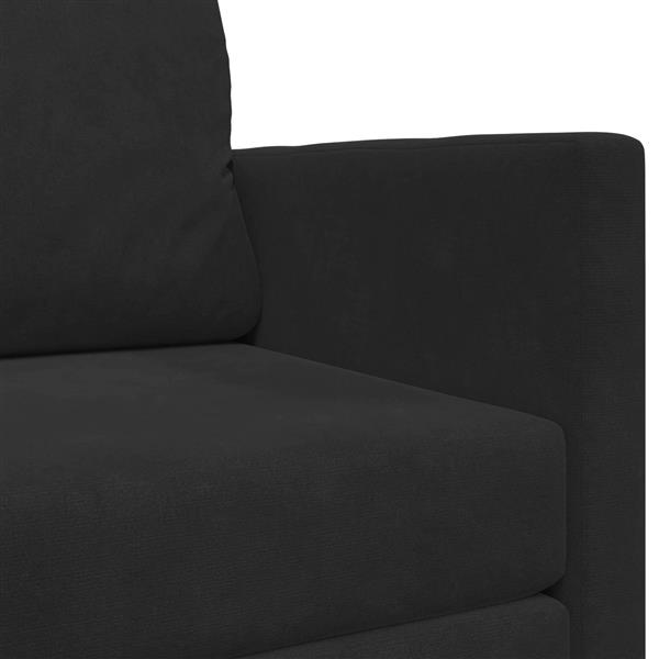 Grote foto vidaxl vouwsofa bed zwart 124 x 71 x 78 cm fluweel huis en inrichting bankstellen