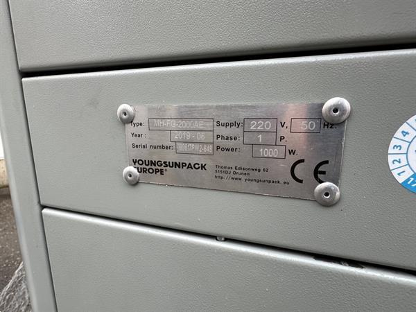 Grote foto youngsunpack europe dewitt wp1 2000ae palletwikkelaar inclusief 16 rollen net agrarisch tuinbouw