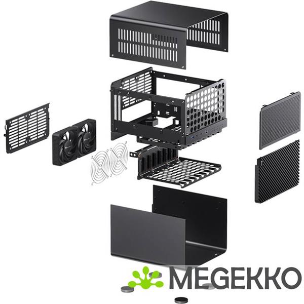 Grote foto jonsbo n3 black computers en software behuizingen en kasten