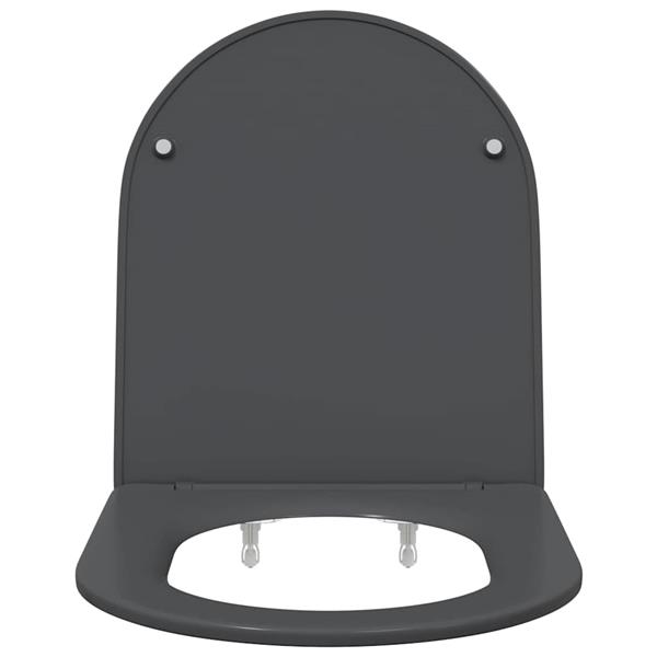 Grote foto vidaxl toiletzitting antraciet 44 x 36 4 x 3 4 cm duroplast doe het zelf en verbouw sanitair