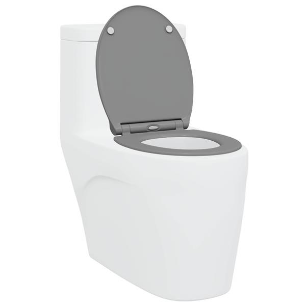 Grote foto vidaxl toiletzitting grijs 45 5 x 37 5 x 3 8 cm duroplast doe het zelf en verbouw sanitair