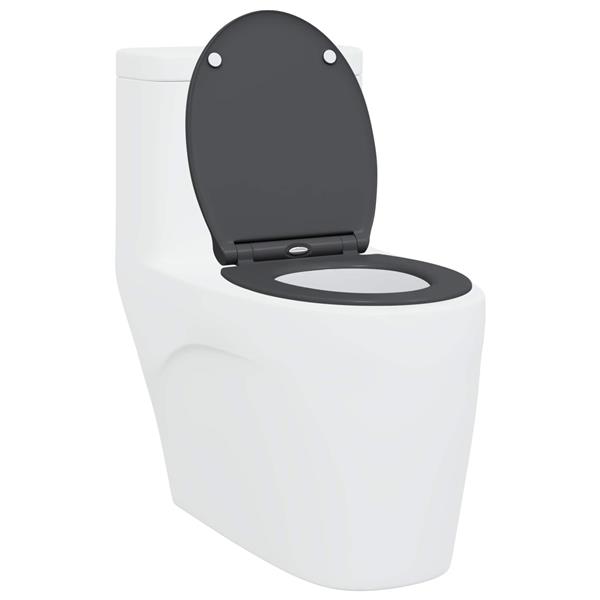 Grote foto vidaxl toiletzitting antraciet 45 5 x 37 5 x 3 8 cm duroplast doe het zelf en verbouw sanitair