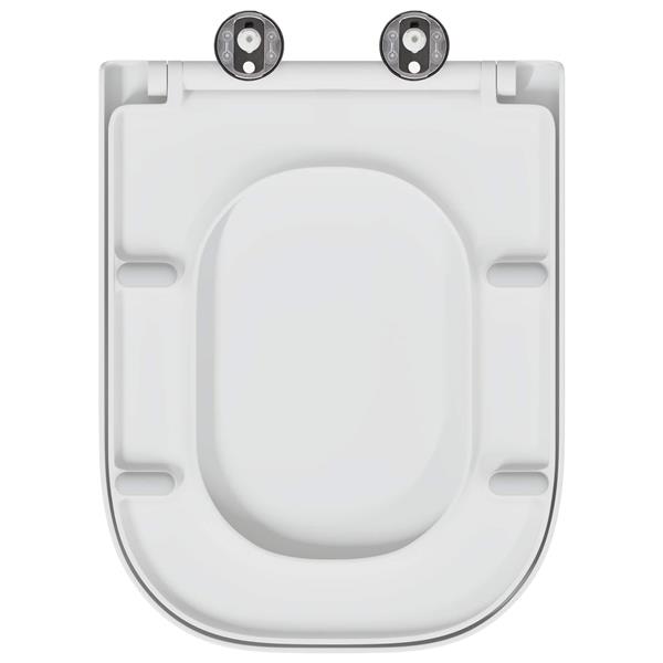Grote foto vidaxl toiletzitting wit 44 5 x 35 x 3 6 cm duroplast doe het zelf en verbouw sanitair