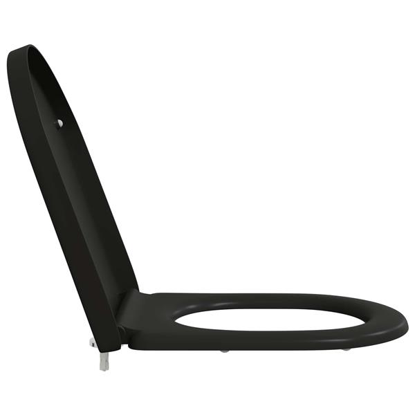 Grote foto vidaxl toiletzitting zwart 46 2 x 36 x 4 3 cm duroplast doe het zelf en verbouw sanitair