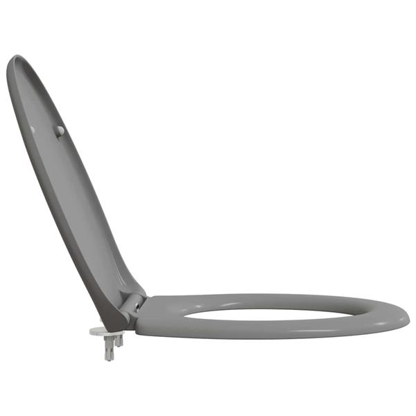 Grote foto vidaxl toiletzitting grijs 44 8 x 37 3 x 4 2 cm duroplast doe het zelf en verbouw sanitair