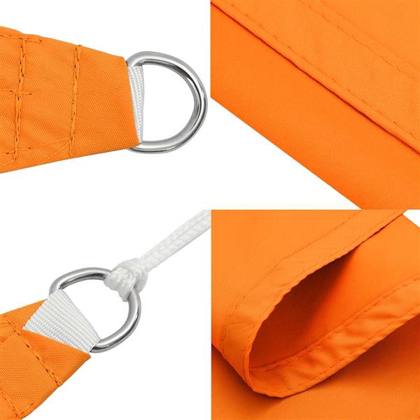 Grote foto vidaxl zonneschermdoek oranje 2x2x2 m 100 polyester oxford tuin en terras overige tuin en terras
