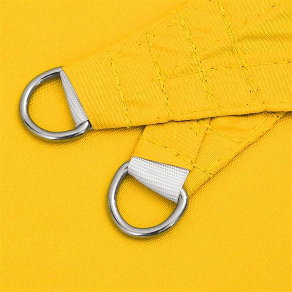 Grote foto vidaxl zonnezeil geel 7x5x5 m 100 polyester oxford tuin en terras overige tuin en terras