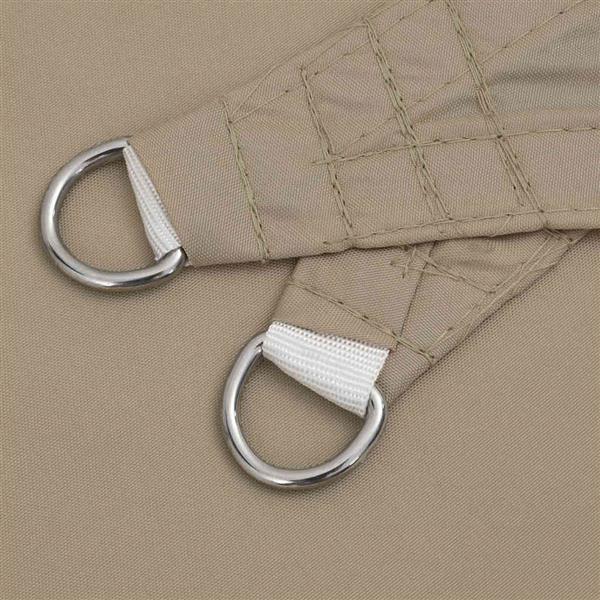 Grote foto vidaxl zonnescherm taupe 2x2x2 m 100 polyester oxford tuin en terras overige tuin en terras