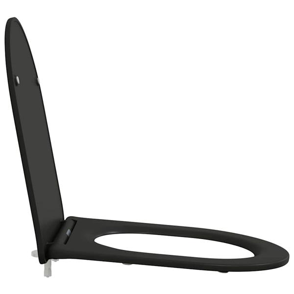 Grote foto vidaxl toiletzitting zwart 44 x 36 4 x 3 4 cm duroplast doe het zelf en verbouw sanitair