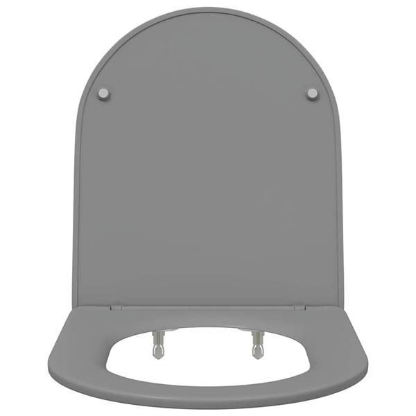 Grote foto vidaxl toiletzitting grijs 44 x 36 4 x 3 4 cm duroplast doe het zelf en verbouw sanitair