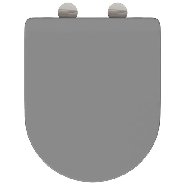 Grote foto vidaxl toiletzitting grijs 44 x 36 4 x 3 4 cm duroplast doe het zelf en verbouw sanitair