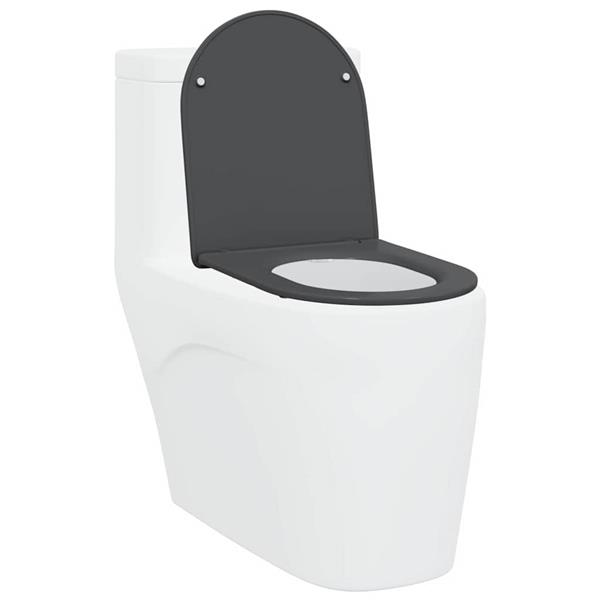 Grote foto vidaxl toiletzitting antraciet 44 x 36 4 x 3 4 cm duroplast doe het zelf en verbouw sanitair