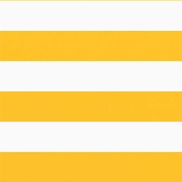 Grote foto vidaxl balkonscherm geel en wit gestreept 120x700 cm tuin en terras overige tuin en terras